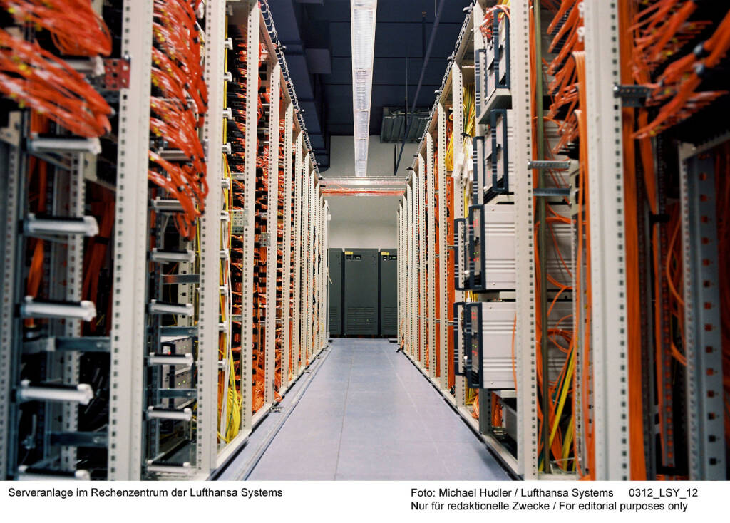 Serveranlage im Rechenzentrum der Lufthansa Systems Foto: Michael Hudler
, © Lufthansa AG (Homepage) (17.02.2014) 