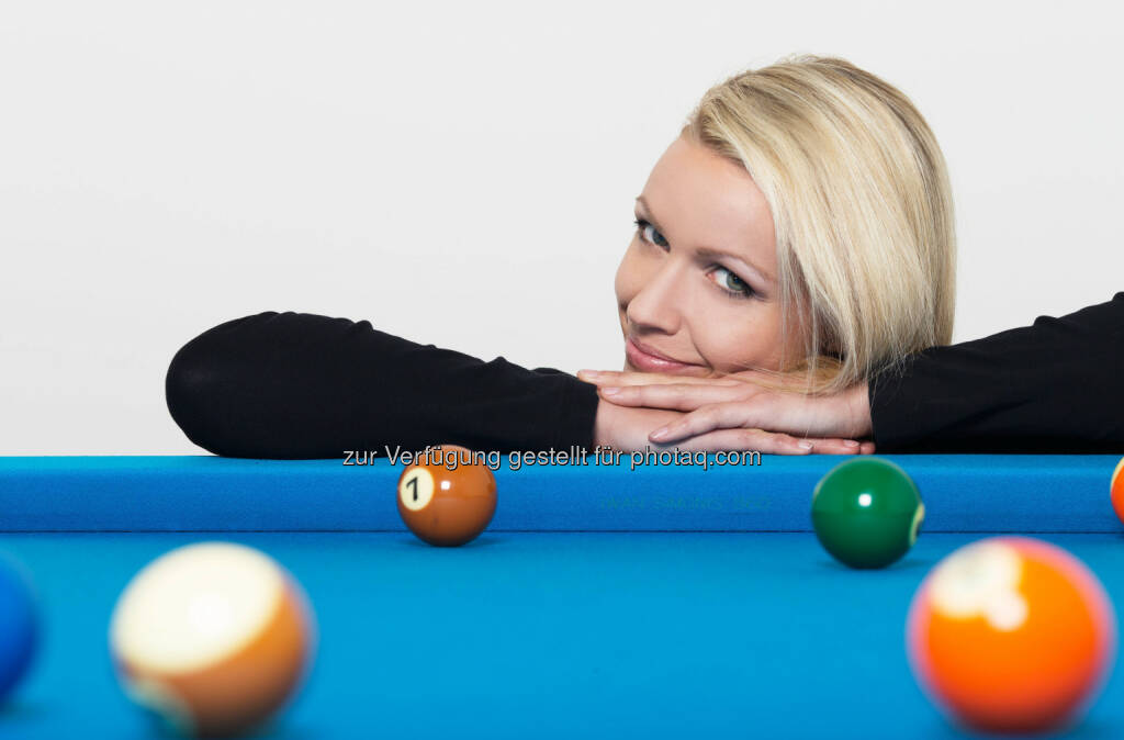 Jasmin Ouschan: Die international renommierte Pool-Billard Athletin  ist neue Markenbotschafterin des führenden Fitness-Qualitäts-Verbundes Injoy in Österreich. (18.02.2014) 