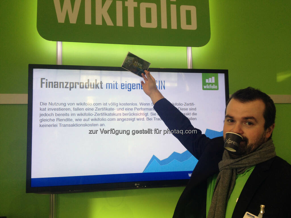Stefan Greunz mit Xpresso, Börse Social Network, wikifolio, © wikifolio (24.02.2014) 