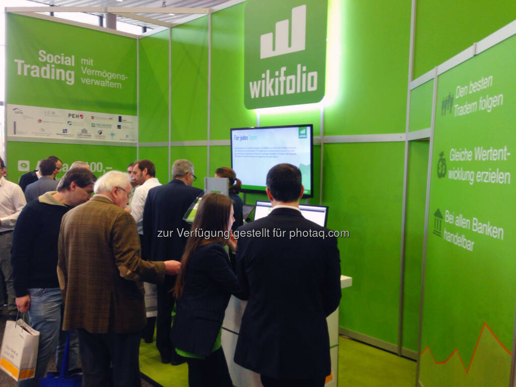 wikifolio auf der Deutschen Anlegermesse in Frankfurt, © wikifolio (24.02.2014) 