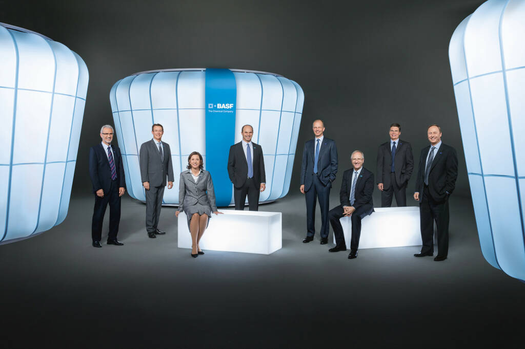 Harald Schwager, Michael Heinz, Margret Suckale, Martin Brudermüller, Kurt Bock, Andreas Kreimeyer, Hans-Ulrich Engel, Wayne T. Smith (alle Vorstand BASF)


, © BASF (Homepage) (25.02.2014) 