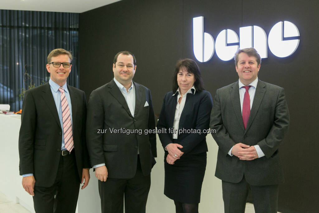 Gerold Pinter (Wohninvest), Daniel Riedl (Buwog), Doris Ritzberger-Grünwald (OeNB), Michael Ehlmaier (EHL), © Martina Draper für den BE (27.02.2014) 