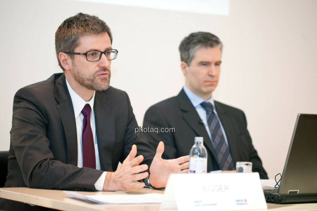 Harald Egger (Aktienchef Erste Asset Management), Harald Kober (Senior Aktienfondsmanager Espa Stock Biotec), © Michaela Mejta (14.03.2014) 