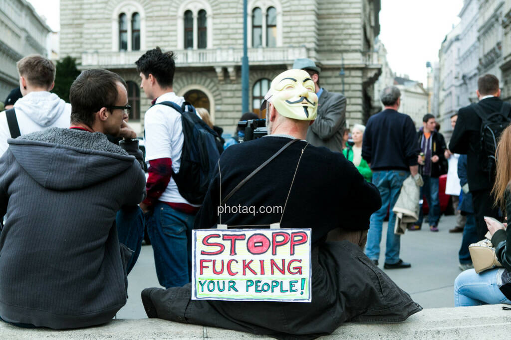 Hypo Demonstration in Wien am 18.03.2014, © Martina Draper/finanzmarktfoto.at (18.03.2014) 