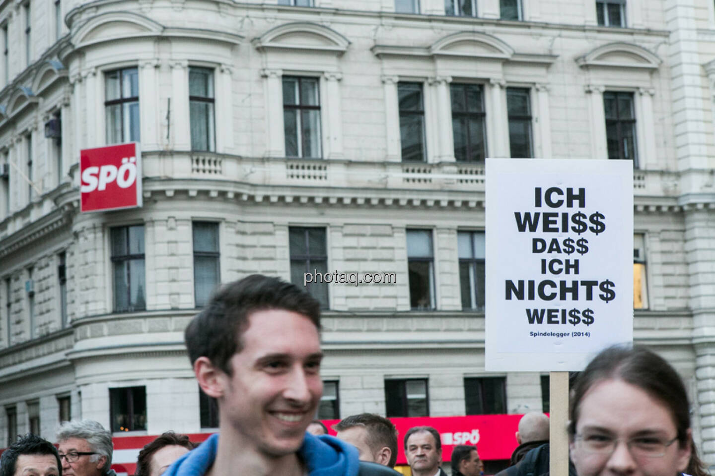 Vor SPÖ - Hypo Demonstration in Wien am 18.03.2014