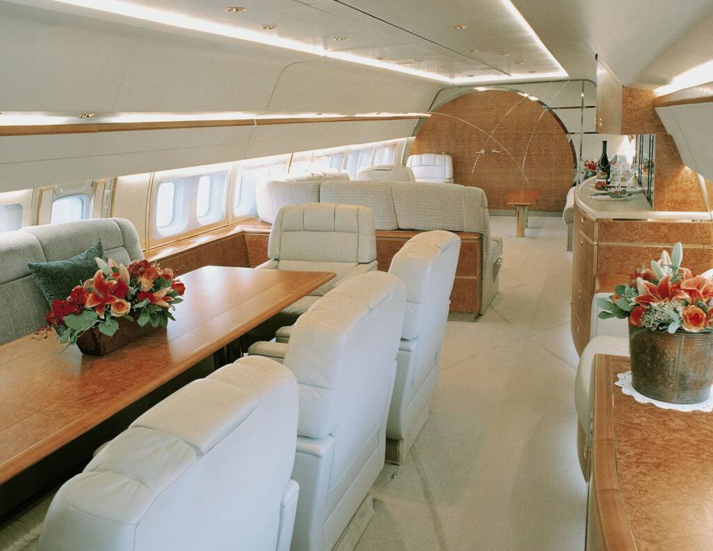 Conference or dining area on a Boeing Business Jet, Boeing Company, © Boeing Company (Homepage) (20.03.2014) 
