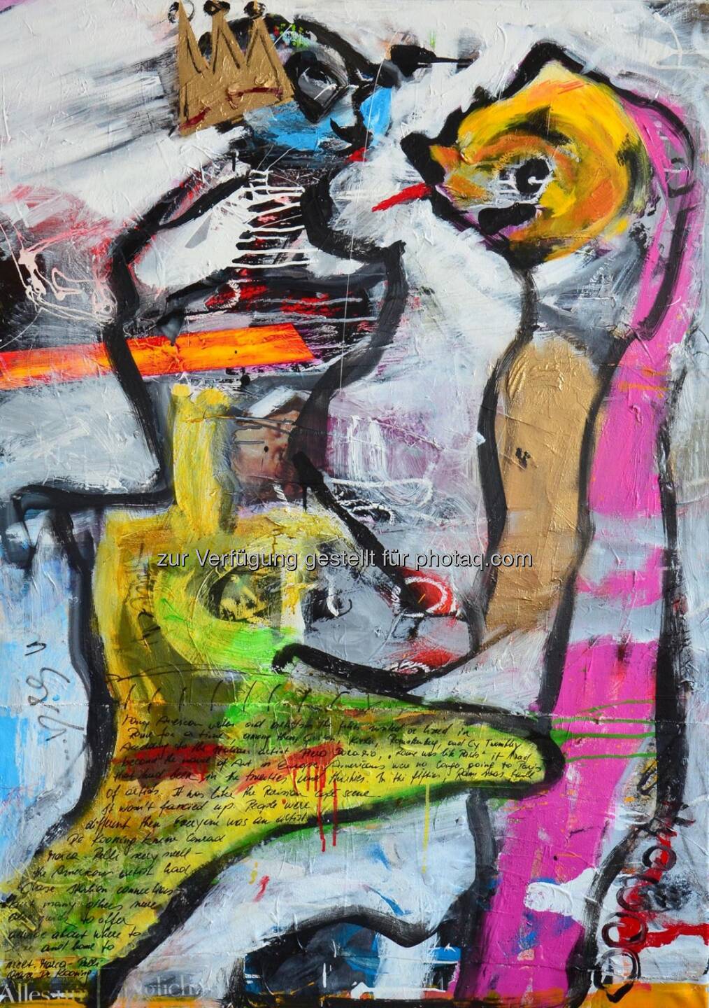 Reinhold Ponesch, You make me crazy, Acryl/Öl/Leinwand, 140 x 100 cm, Fotocredit: Reinhold Ponesch
