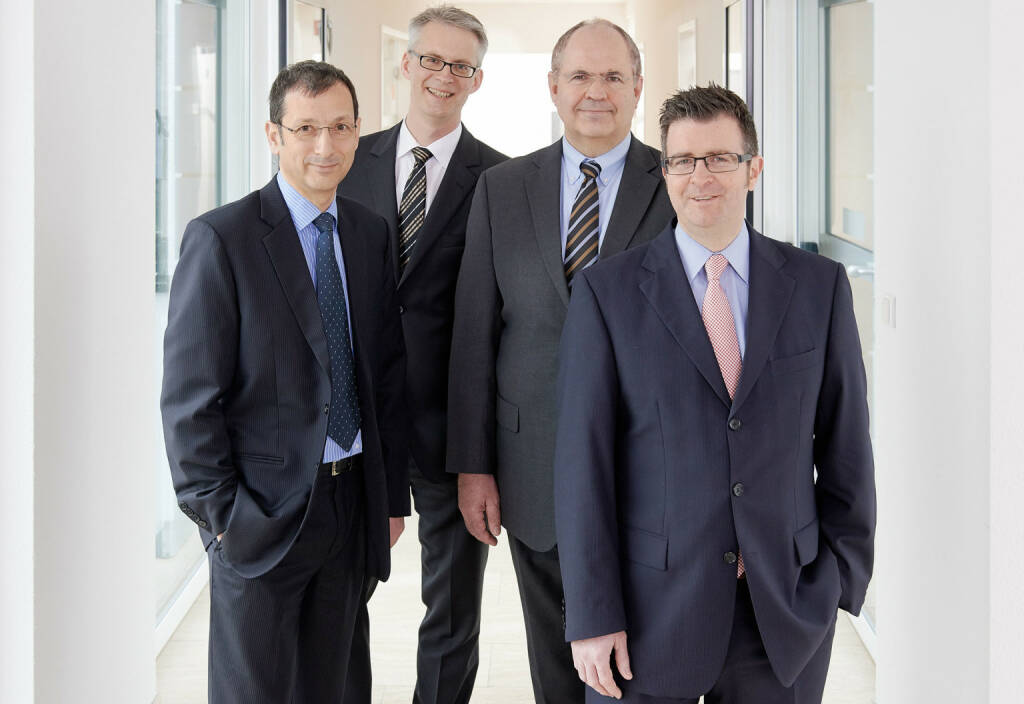  Bernd Lange, Christian Bieniek, Ingo Bretthauer, Kai Bentz, LPKF-Vorstand, © LPKF Laser & Electronics AG (Homepage) (24.03.2014) 
