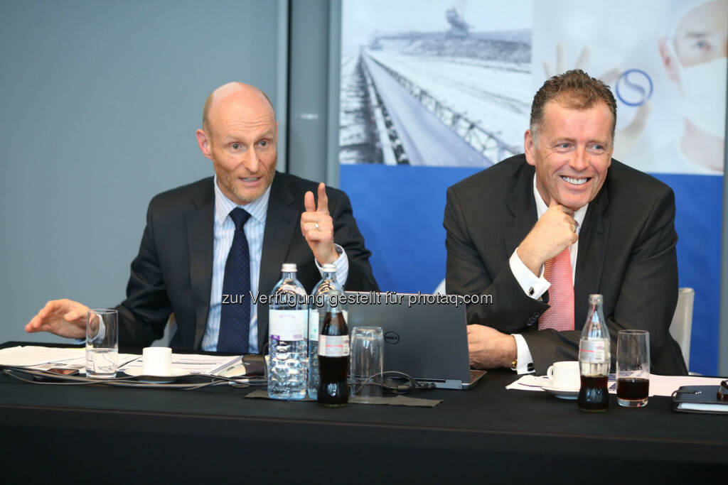 Johannes Schmidt-Schultes, CFO Semperit Holding AG, Thomas Fahnemann, CEO Semperit Holding AG, © Semperit Holding AG (27.03.2014) 