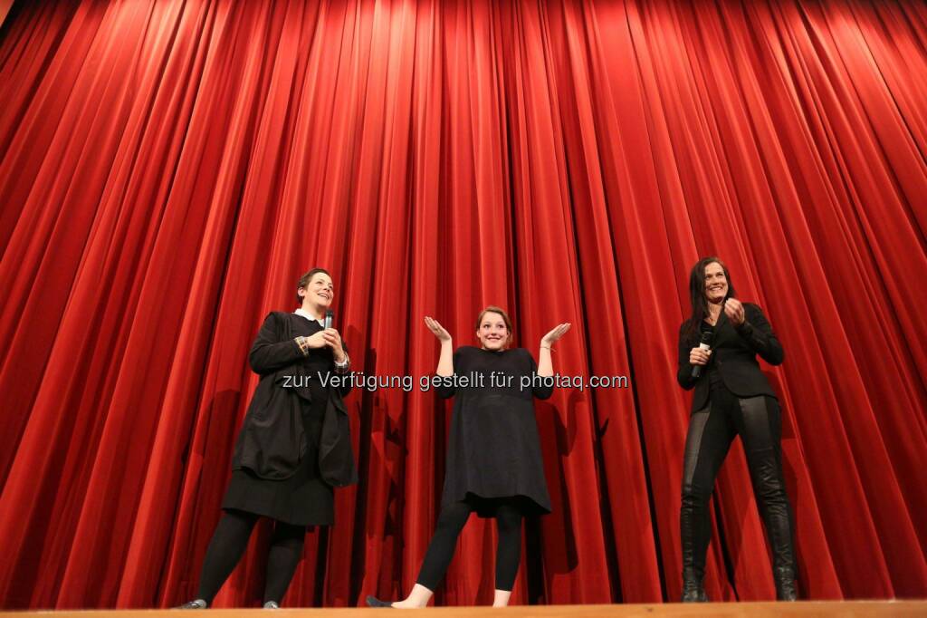 Katharina Mückstein (Regisseurin), Sophie Stockinger (Schauspielerin), Helmreich, © echo Medienhaus (29.03.2014) 