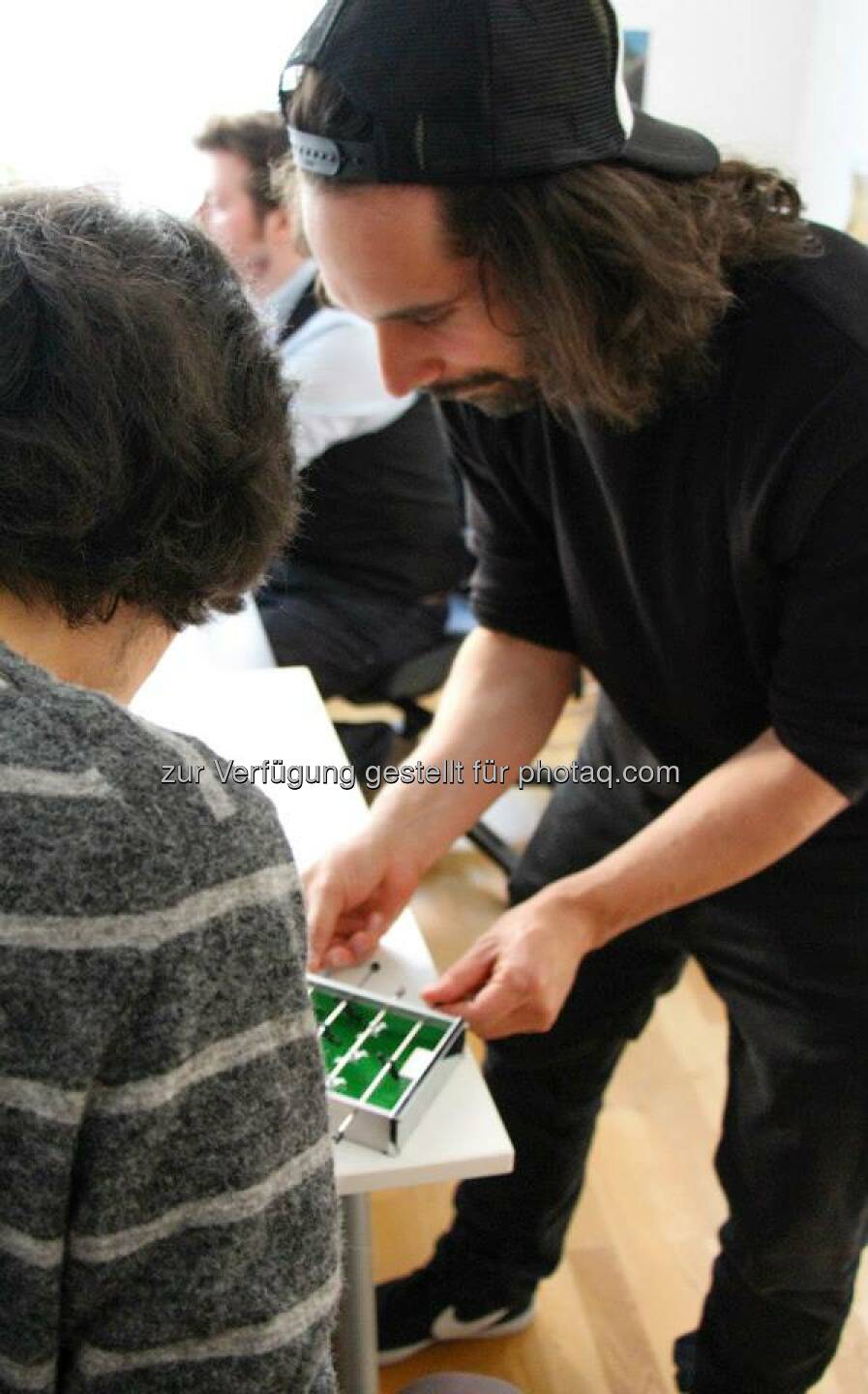 Mit Vincent Tschaikner, Tischfussball