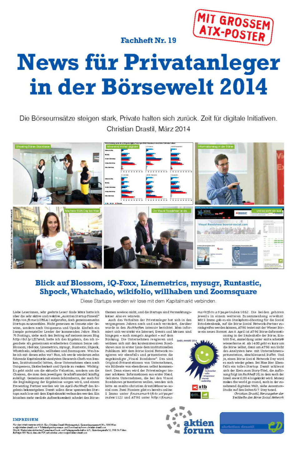 Fachheft 19 - Die Börseumsätze steigen stark, Private halten sich zurück. Zeit für digitale Initiativen.
