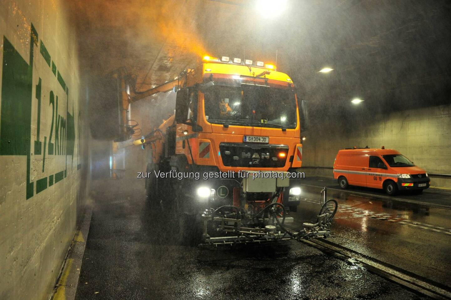 A9 Tunnelreinigung Gleinalmtunnel, Asfinag startet Frühjahrsputz in 153 Tunnels