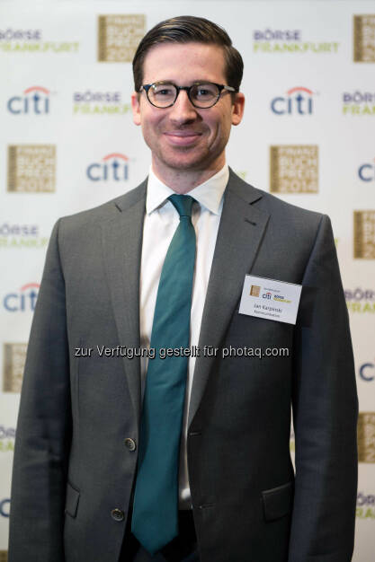 Jan Karpinski, Frankfurt, GER - March 26, Deutscher Finanzbuchpreis 2014, Alte Börse  , © Ulrich Roth / ulrich-roth.de (05.04.2014) 