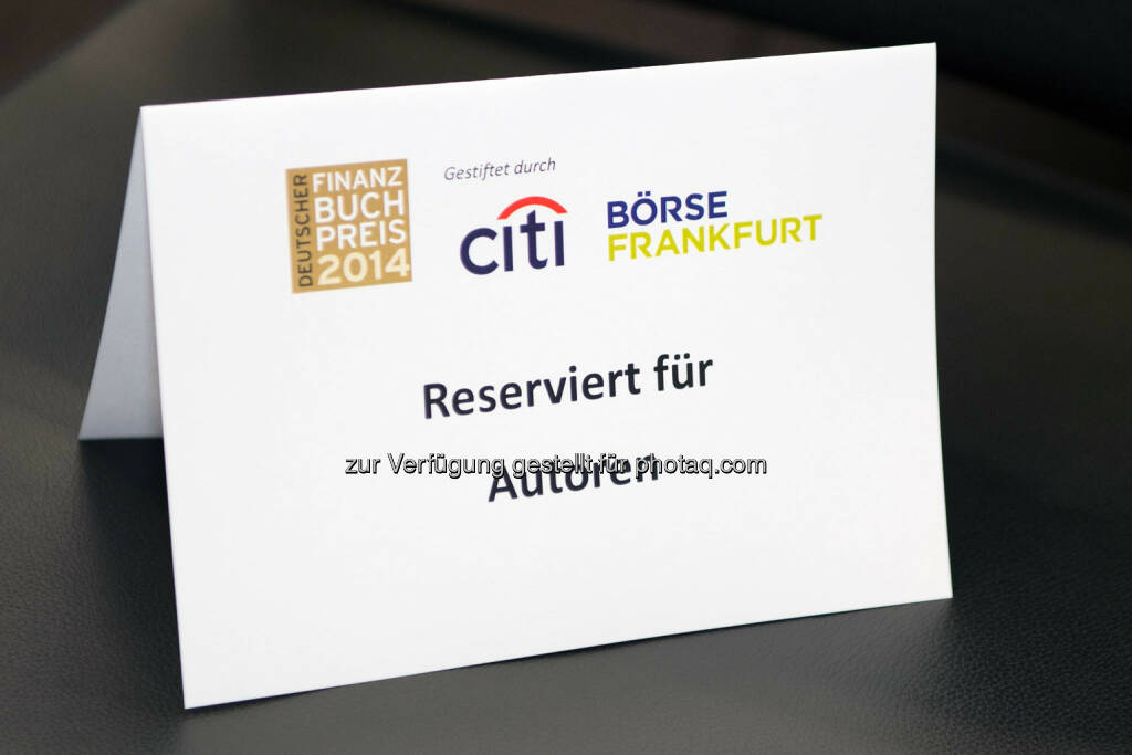 Frankfurt, GER - March 26, Deutscher Finanzbuchpreis 2014, Alte Börse  , © Ulrich Roth / ulrich-roth.de (05.04.2014) 