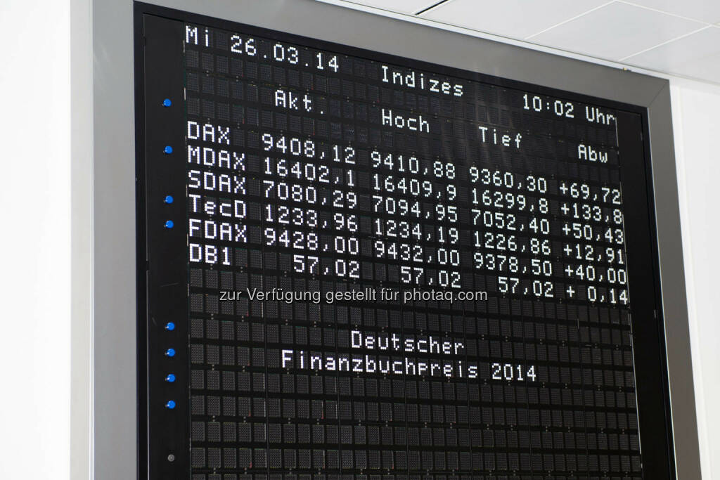 DAX - Frankfurt, GER - March 26, Deutscher Finanzbuchpreis 2014, Alte Börse  , © Ulrich Roth / ulrich-roth.de (05.04.2014) 
