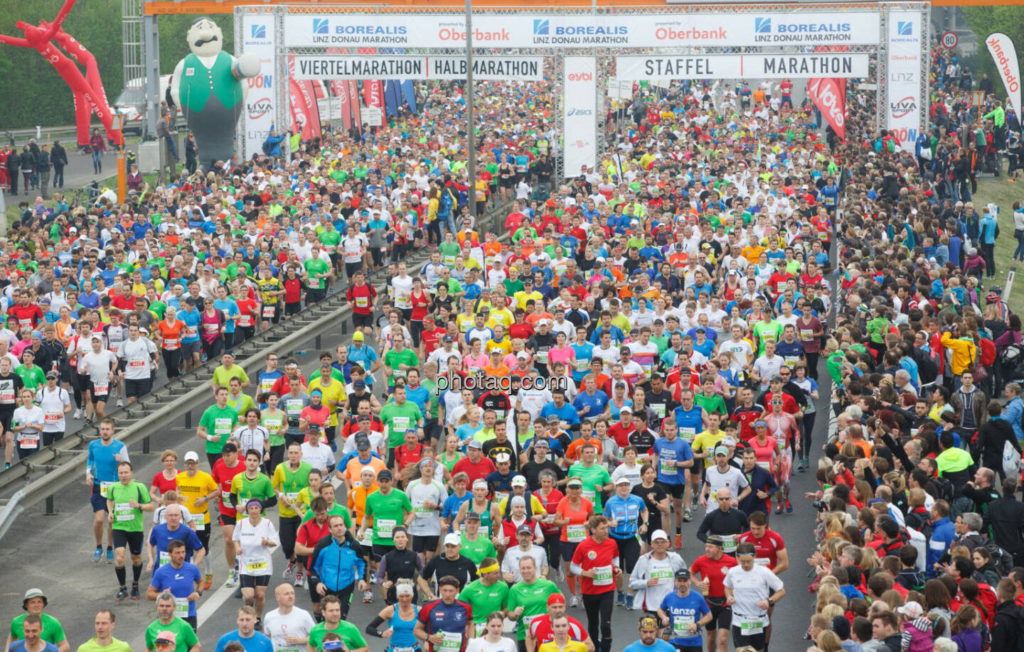 Start Borealis Linz Marathon, Fotograf: Klaus Mitterhauser