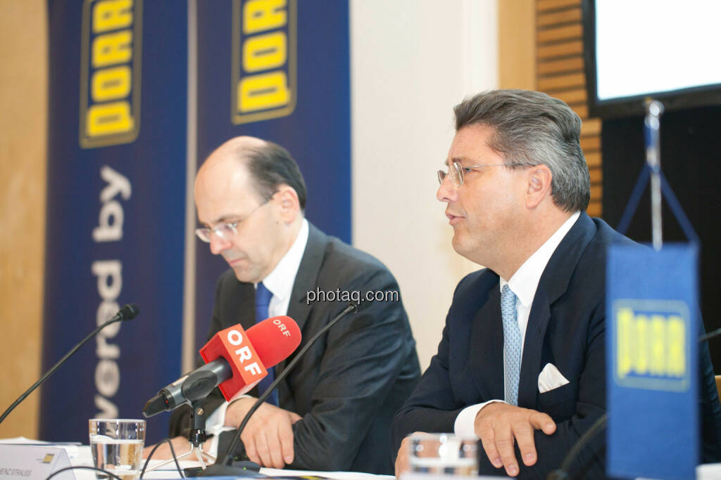 Christian B. Maier, Karl-Heinz Strauss, © Michaela Mejta für finanzmarktfoto.at (09.04.2014) 