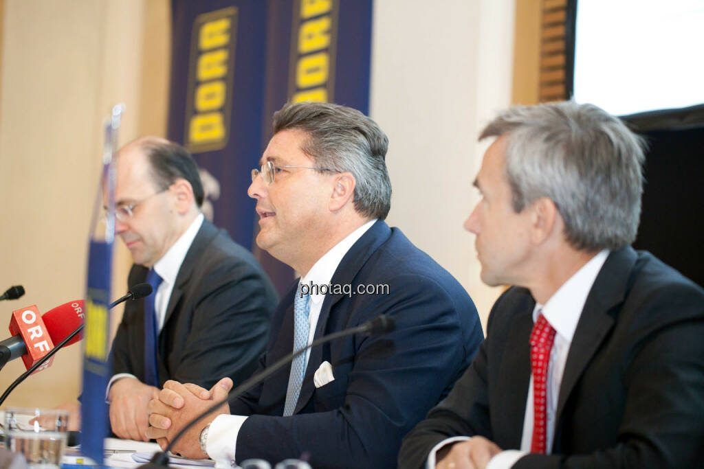 Christian B. Maier, Karl-Heinz Strauss, J. Johannes Wenkenbach, © Michaela Mejta für finanzmarktfoto.at (09.04.2014) 