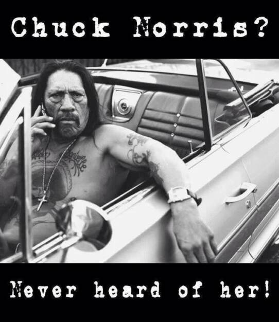 Chuck Norris - Never heard of her! (11.04.2014) 