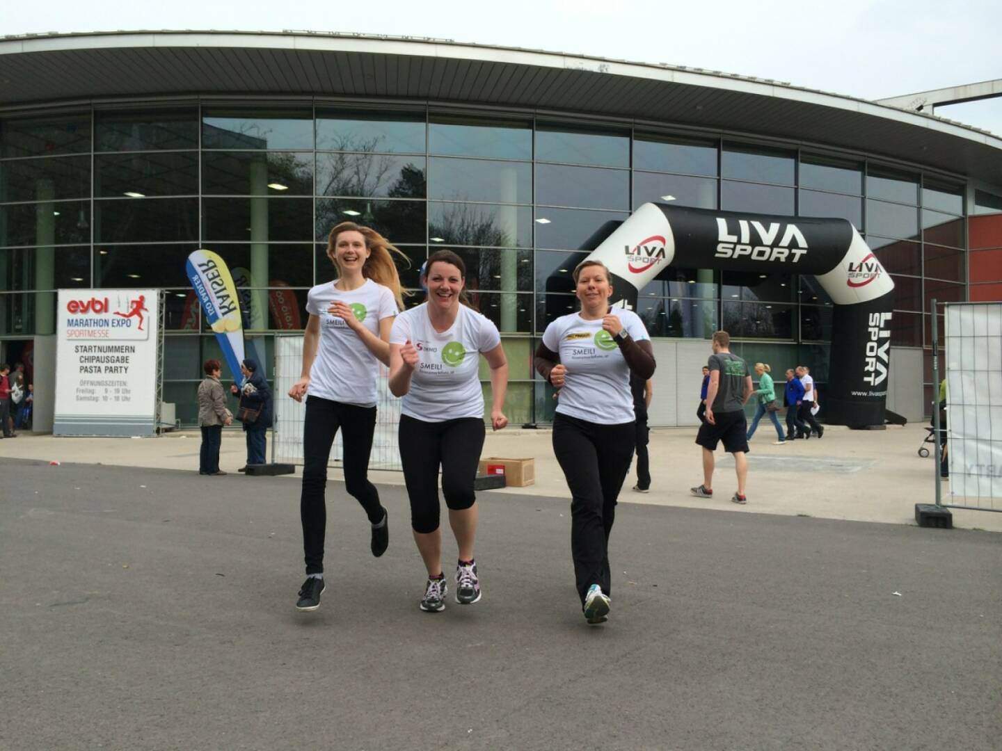 Running Smeil: Livia Döller, Barbara Kremser, Rebecca Öller