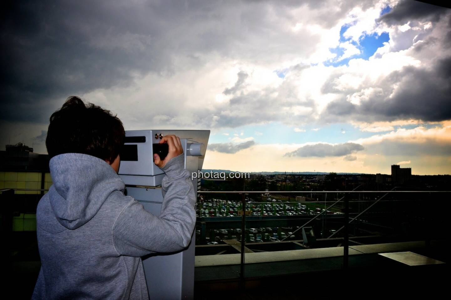 Ausblick, Fernrohr, Himmel