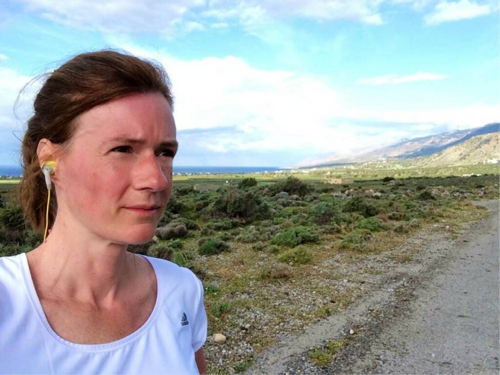 Kretatesterin: Martina Draper betatestet Runplugged auf Kreta (19.04.2014) 