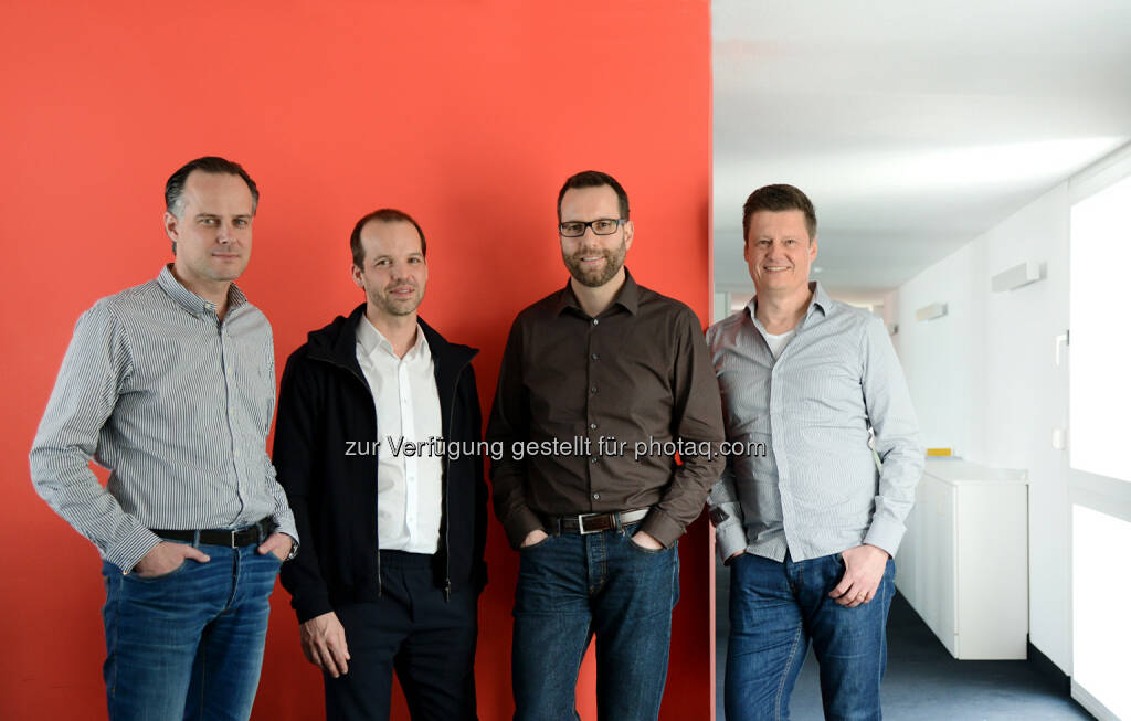 Tim Bögelein (RTS Rieger Team), Albert Ortig (Netural), Stephan Beck (Netural Deutschland), Jörg Dambacher (RTS Rieger Team) - anlässlich Netural, Österreichs größte Agentur für digitale Werte, startet mit einer Niederlassung in Deutschland. Standort: Stuttgart, Partner: RTS Rieger Team, Fokus: Strategie. (Bild: RTS Rieger Team) (28.04.2014) 