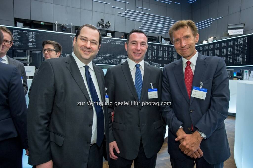 Daniel Riedl, Vitus Eckert, Volker Riebel (Buwog), © Immofinanz (29.04.2014) 