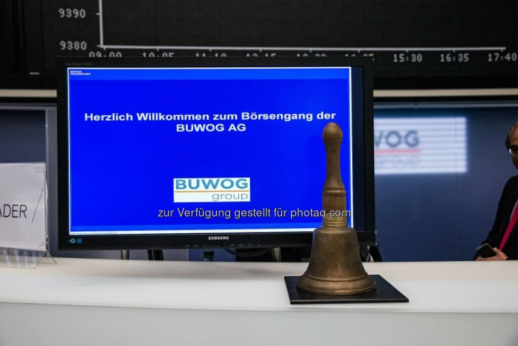 Herzlich Willkommen zum Börsengang der Buwog, Glocke, © Immofinanz (29.04.2014) 