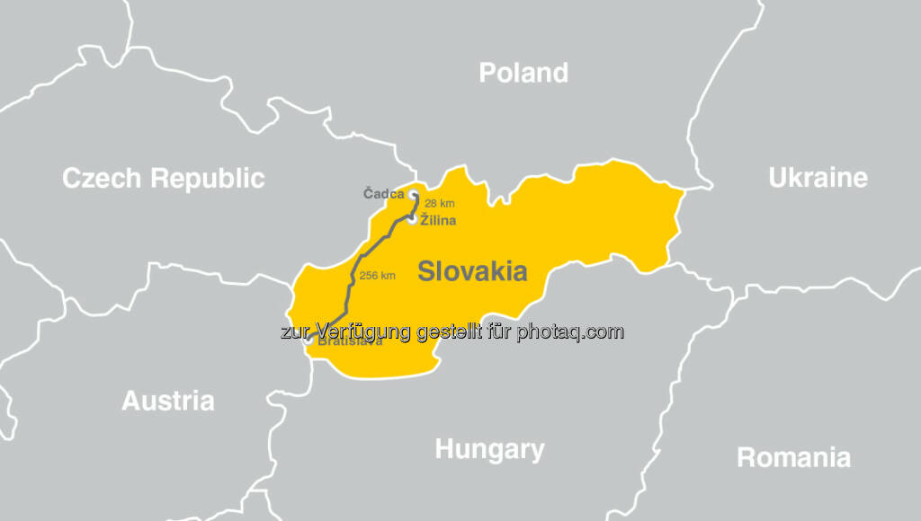 Kapsch stattet 250 km Bahnstrecke von Bratislava bis zur tschechischen Grenze mit GSM-R Technologie aus. (Bild: Kapsch AG) (29.04.2014) 