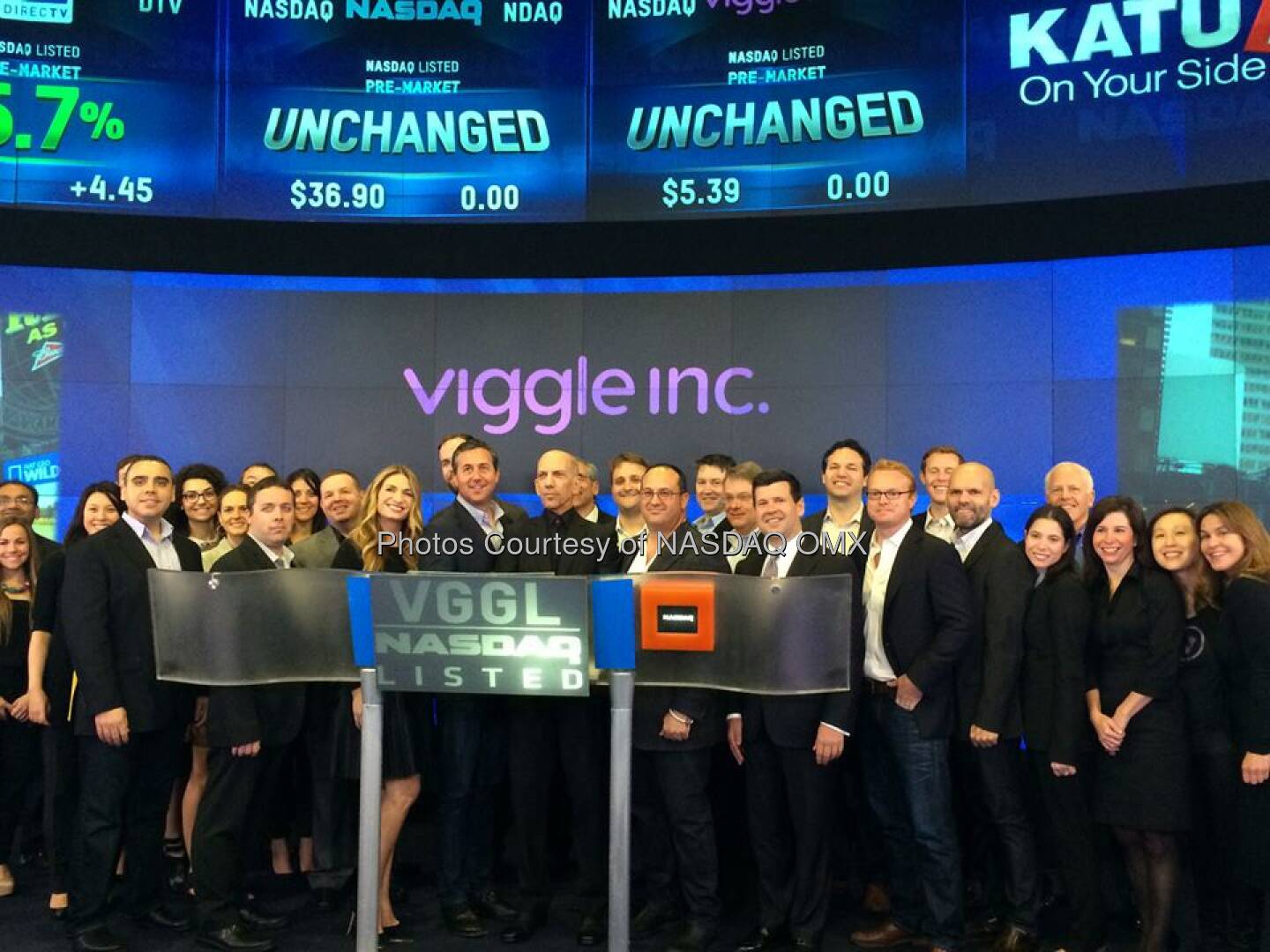 Viggle Inc rings the #NASDAQ #OpeningBell with Heather from #RHONY!   Source: http://facebook.com/NASDAQ