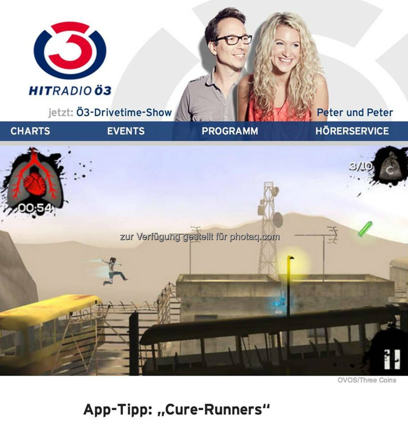 “…bietet neben Jump’n’Run, auch noch jede Menge taktisches und strategisches Gameplay.” … (Hitradio Ö3)  Source: http://twitter.com/curerunners