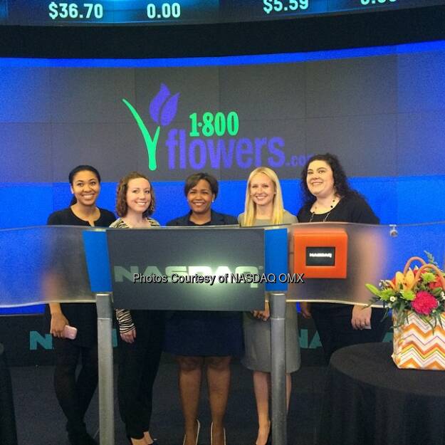 Podium pics before 1-800 FLOWERS.COM, Inc. Rings the OpeningBell Source: http://facebook.com/NASDAQ (06.05.2014)