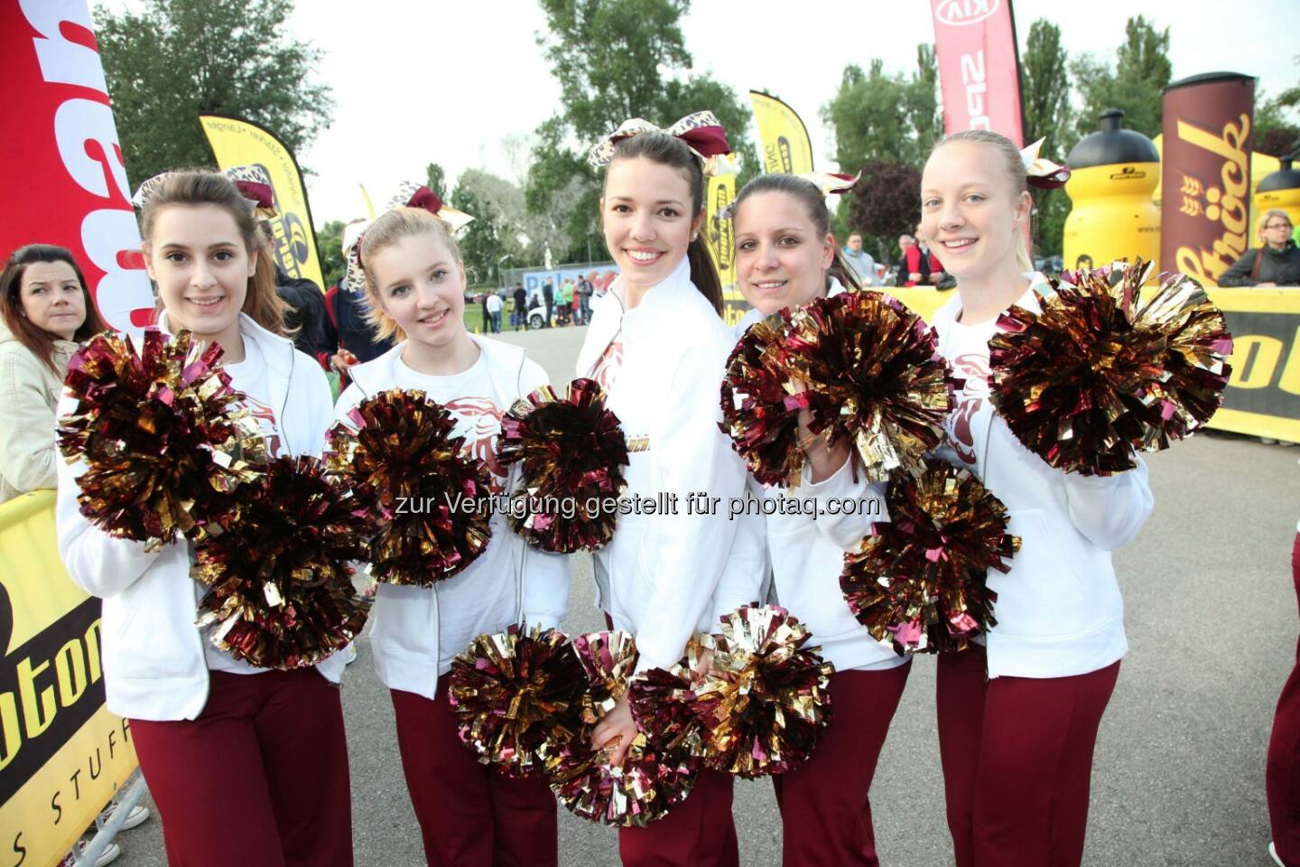 Wildcats Cheerleaders beim Wiener Herzlauf