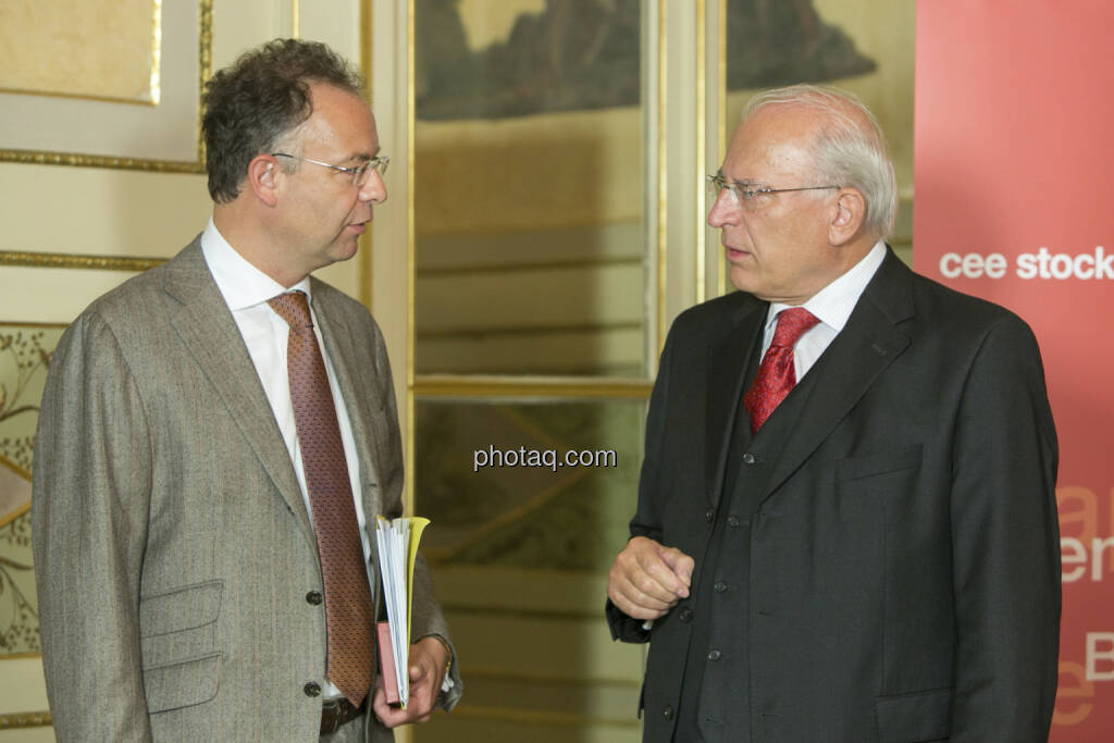 Heimo Scheuch (Wienerberger), Claus Raidl (ÖNB), © Martina Draper (15.12.2012) 