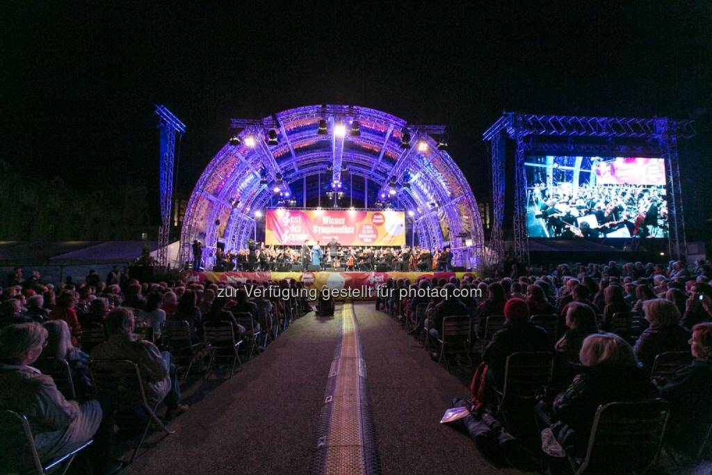 Blick auf die Bühne, Fest der Freude 2014, © Martina Draper für Wiener Symphoniker (09.05.2014) 