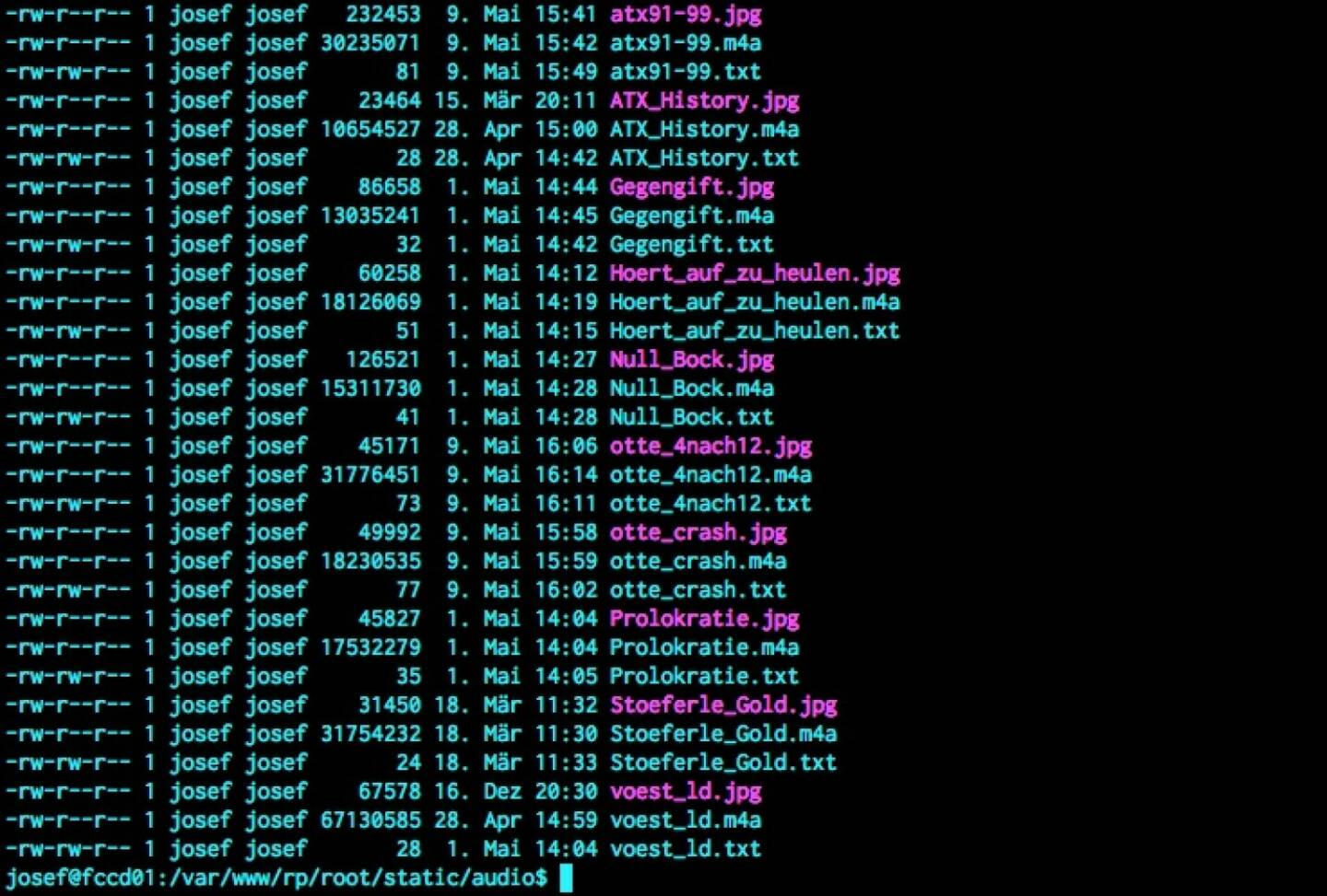 (WEB / APP / AUDIO) Wie kommen die Runplugged-Audiobeiträge auf die App? Muss man jedes Mal auf eine neue Version im Store warten? Nein. Das geht automatisch, anbei ein Blick auf die Shell, die dahinterliegt, soll uns nicht belasten 