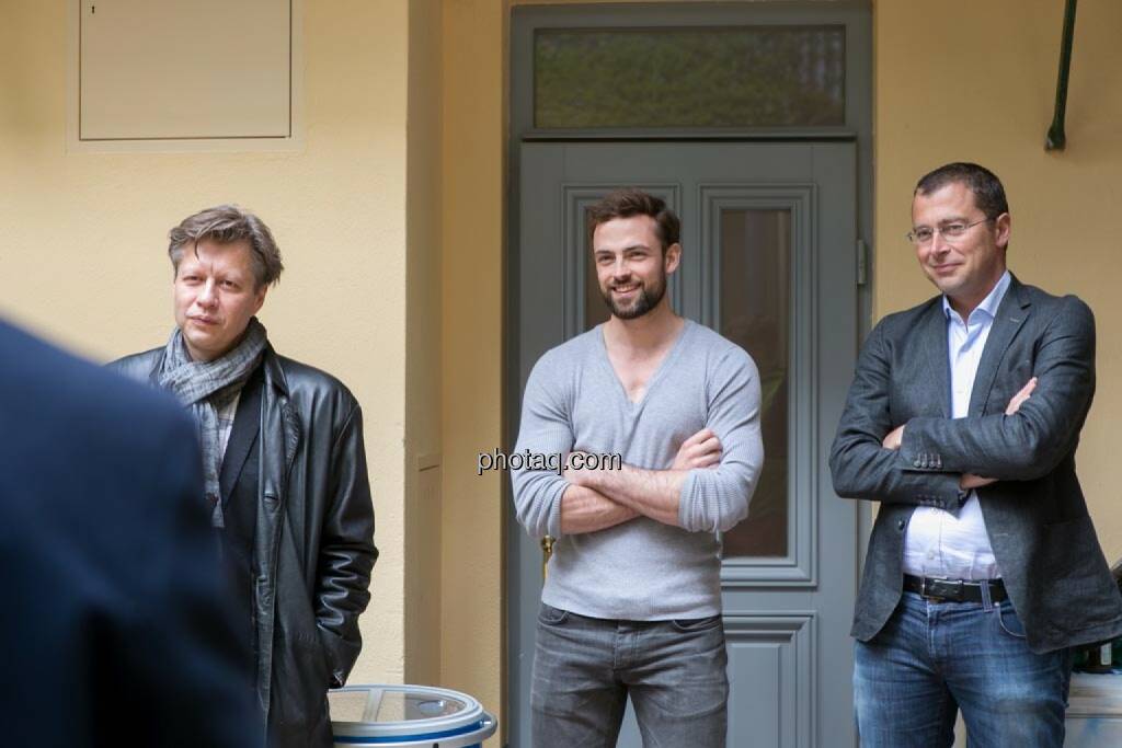 Robert Gillinger (Börse Express), Artur Zolkiewicz (Nixe), Wolfgang Siegl-Cachedenier (startupps.net), © finanzmarktfoto.at/Martina Draper (15.05.2014) 