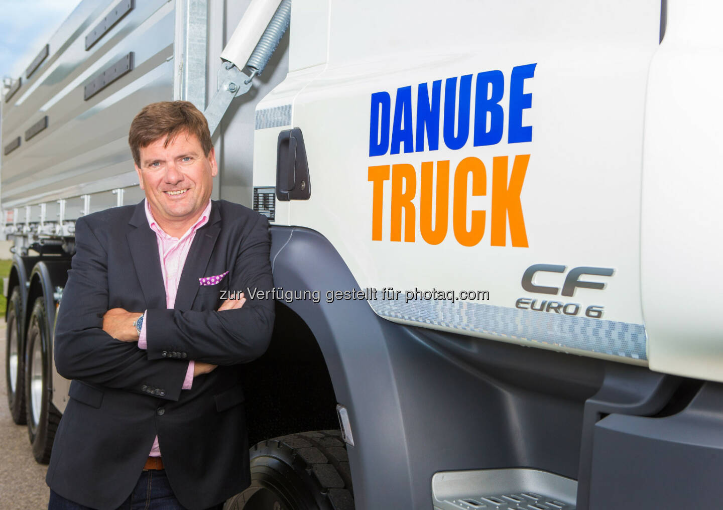 Björn Speer, Geschäftsführer der DanubeTruck GmbH: Die DanubeTruck GmbH übernimmt die zur Wiesenthal Gruppe gehörende Firma Franz Hahn Nutzfahrzeuge GmbH mit ihren 120 Mitarbeitern und wird der größte Vertriebs- und Servicepartner der LKW-Marke DAF in Österreich. (C) Christian Mikes