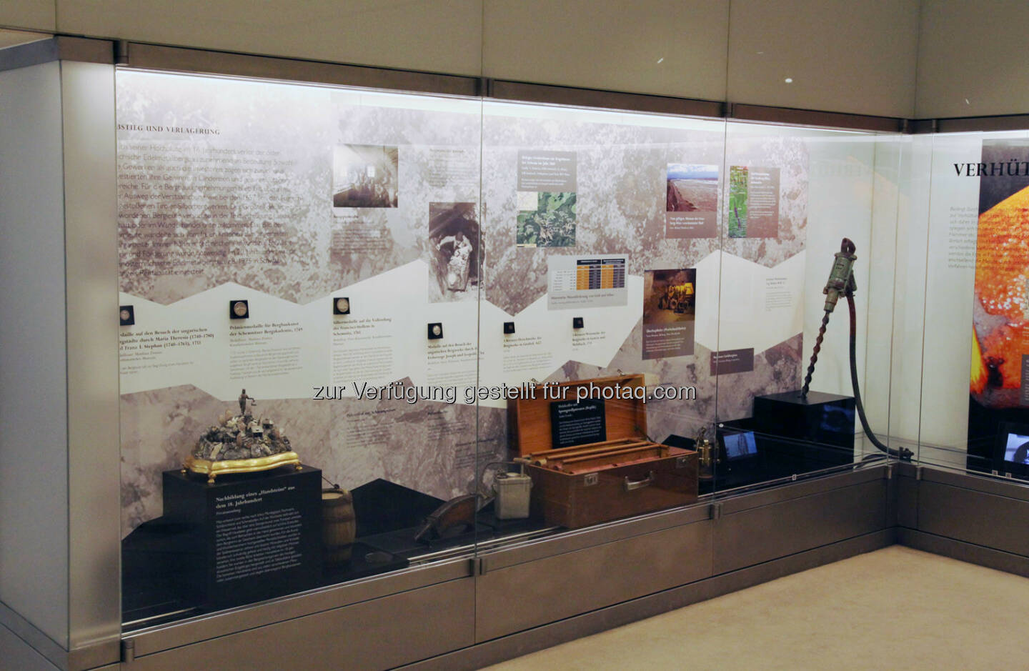 Vitrine Bergbau