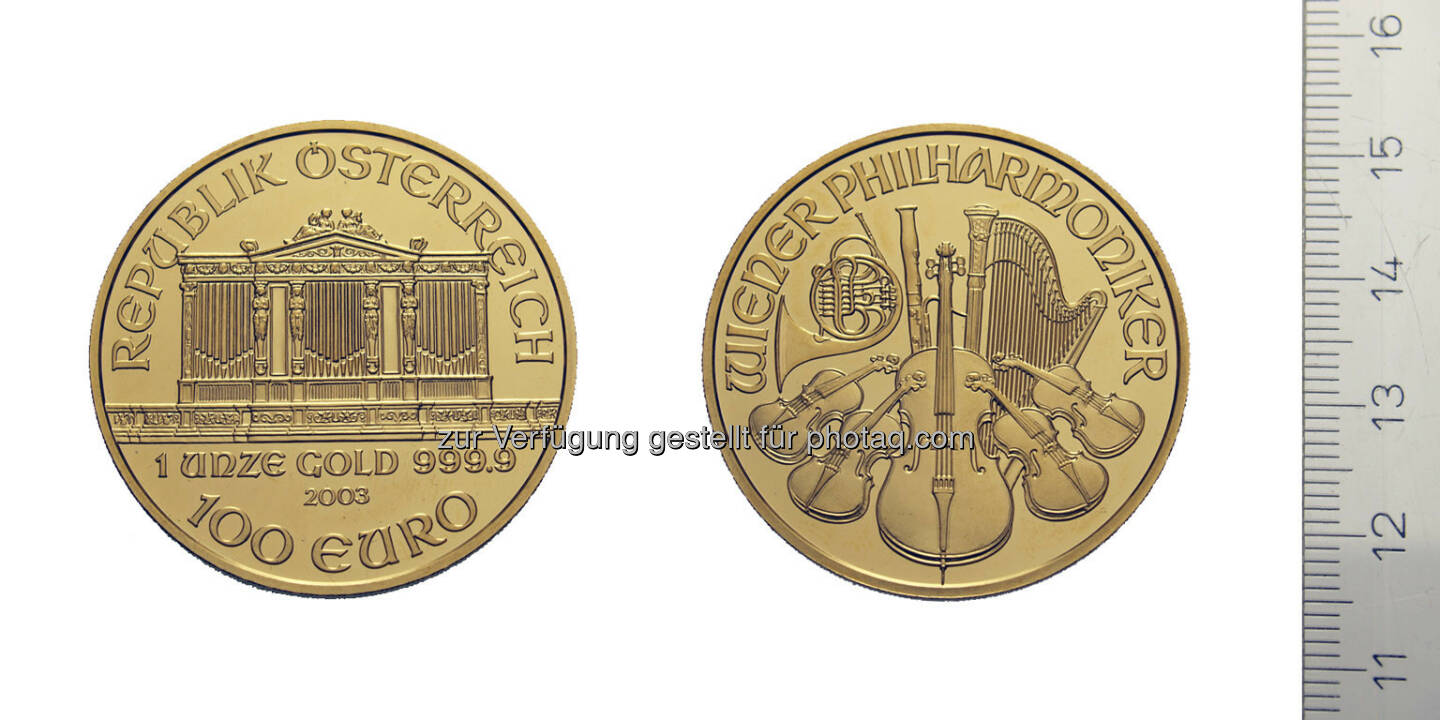 100 Euro Wiener Philharmoniker, Österreich, Wien, 2003, Gold
