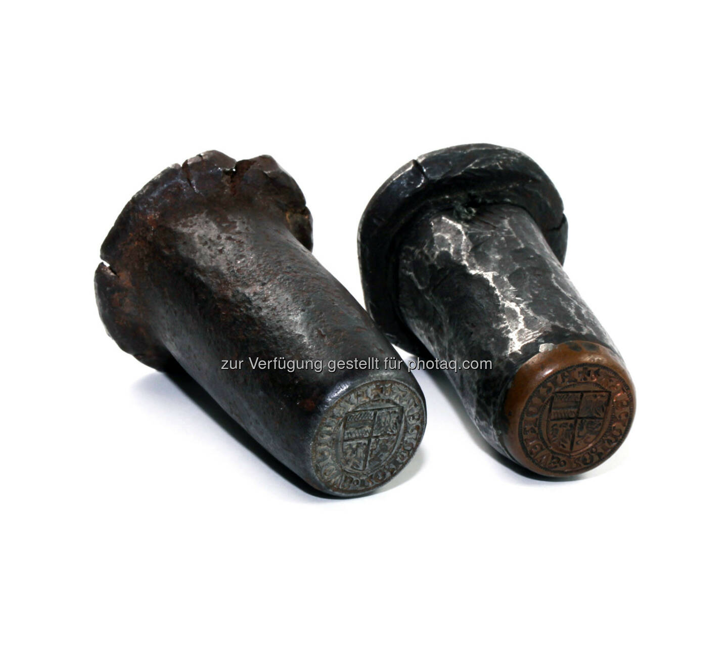 Prägestempel für Münzen Kaiser Friedrichs III., Wiener Neustadt, um 1456. Stadtmuseum Wiener Neustadt