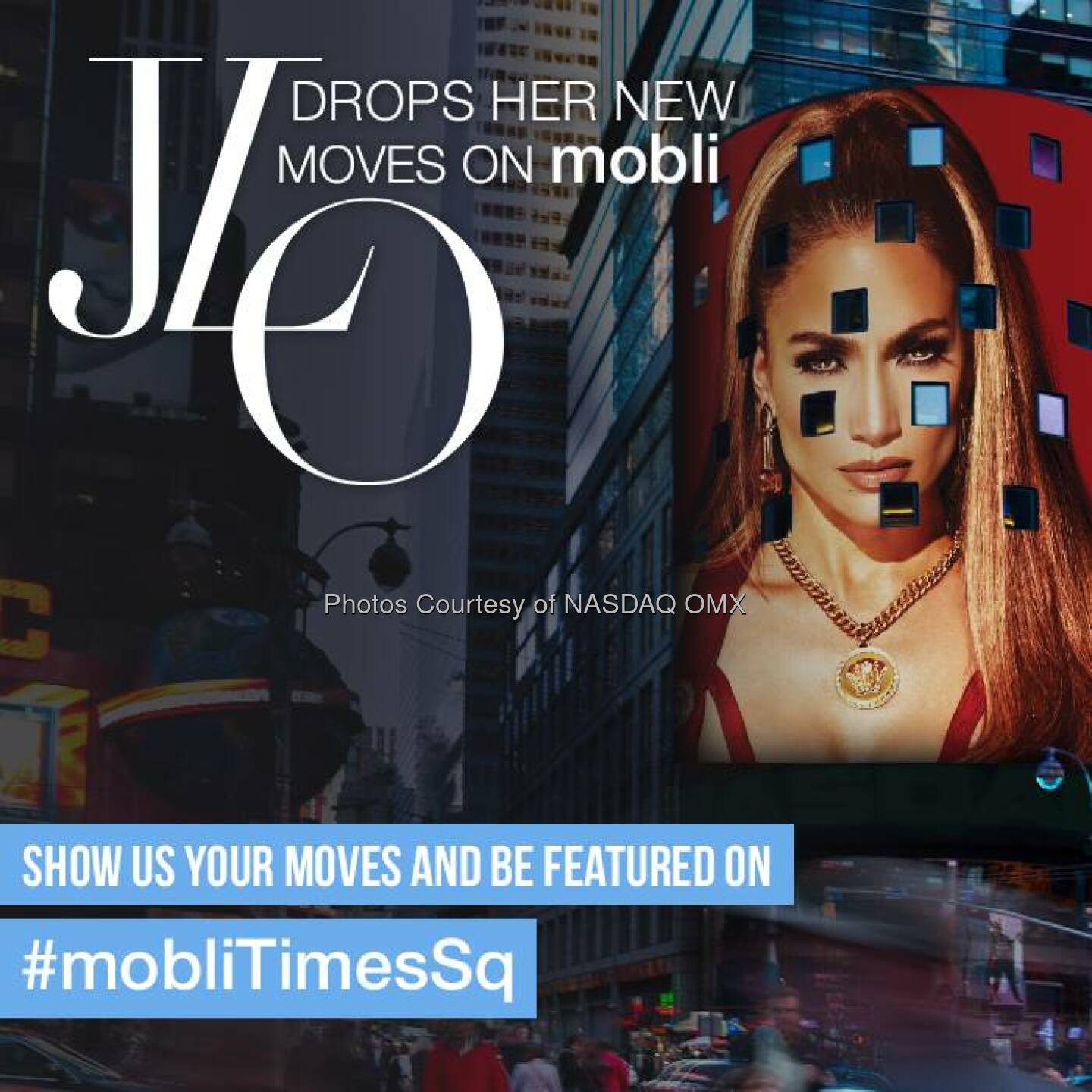 Jennifer Lopez Nasdaq: Dance your way to Times Sq. on mobli with Jennifer Lopez #MobliTimesSq goo.gl/uffg96 @mobli  Source: http://facebook.com/NASDAQ