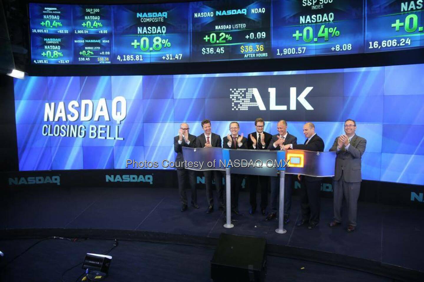 $ALKB: Alk-Abelló rings the Nasdaq OMX Closing Bell - http://facebook.com/NASDAQ