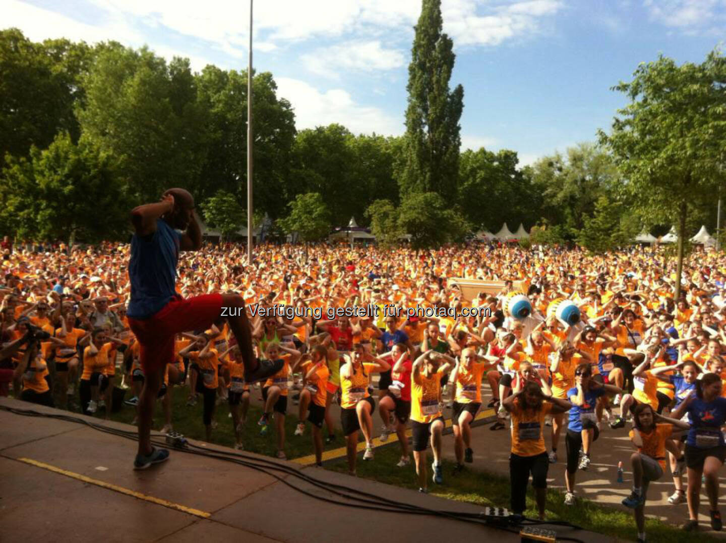 Österreichischer Frauenlauf, warm-up