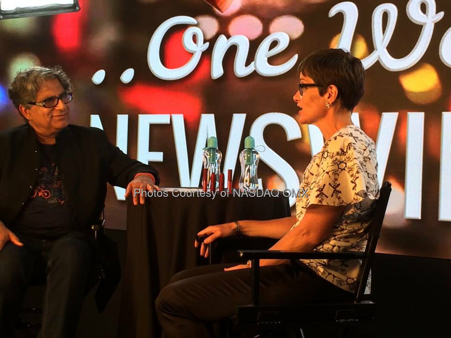 Deepak Chopra interviews Nancy Mahon, Executive Director of the MACAIDSF Source: http://facebook.com/NASDAQ