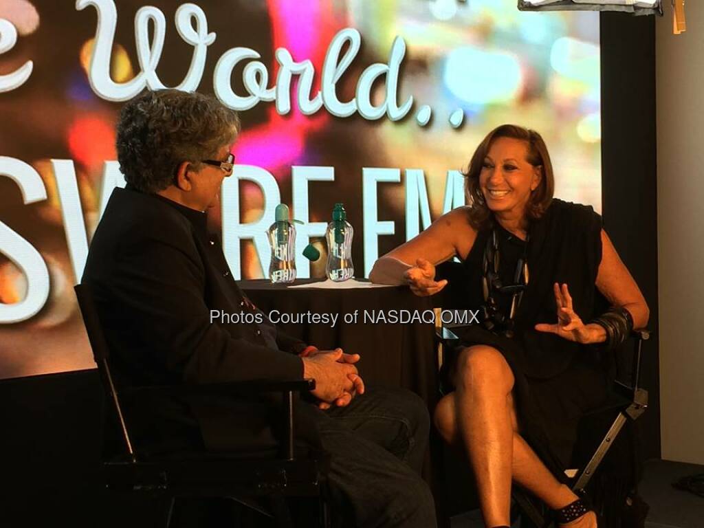 Donna Karan at her interview for One World with DeepakChopra Source: http://facebook.com/NASDAQ (28.05.2014) 