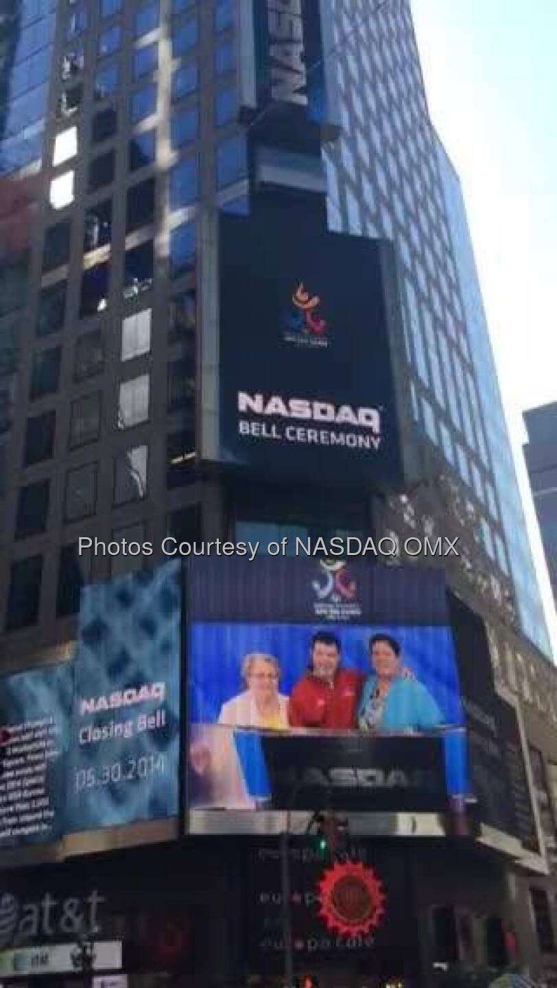 Nasdaq: After the closing bell the Special Olympics takes over Times Square NYC dreamBIG  Source: http://facebook.com/NASDAQ