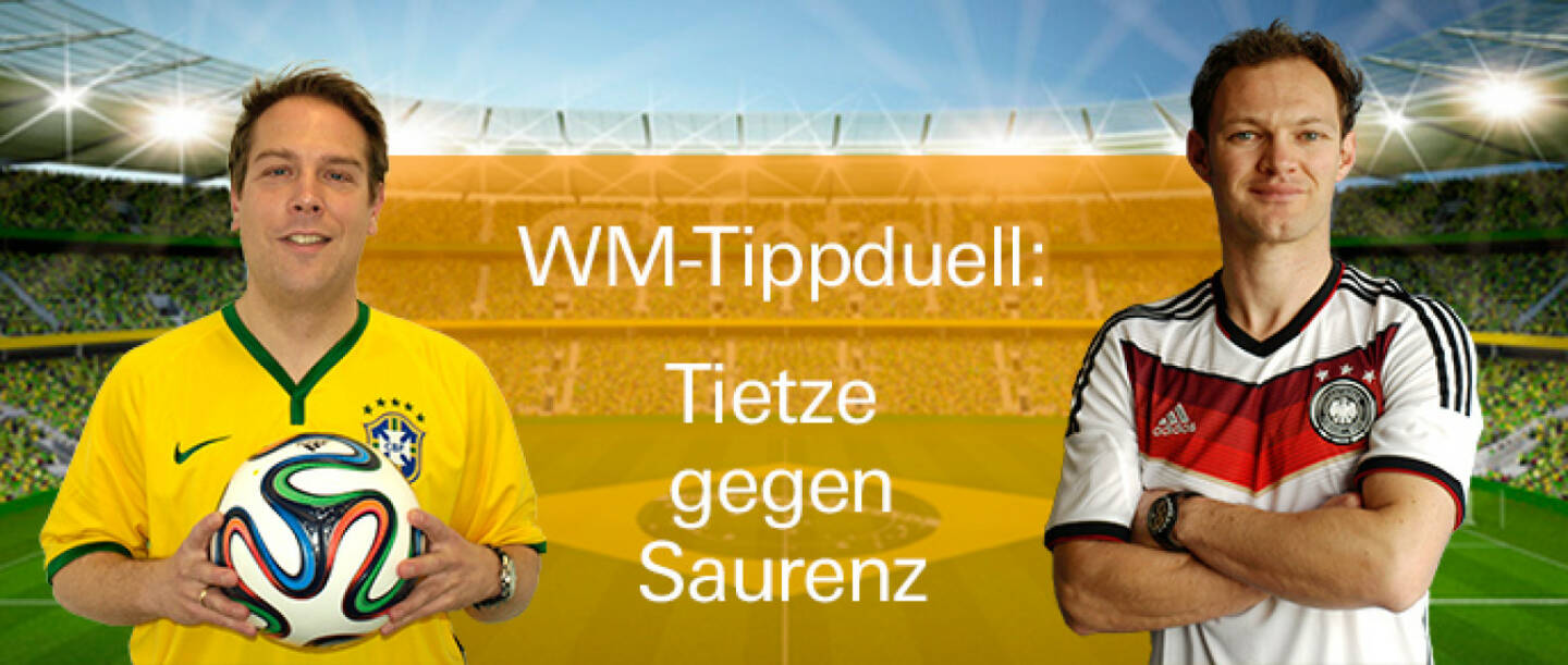 Nicolai Tietze vom Xmarkets-Produkt-Team und Daniel Saurenz von Feingold Research geben sich während der WM ein ausgeklügeltes Tipp-Duell https://www.xmarkets.db.com/DE/WM_Tippspiel